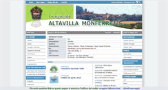 Desktop Screenshot of comune.altavillamonferrato.al.it